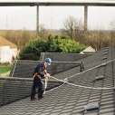 Safe work on sloping roofs
