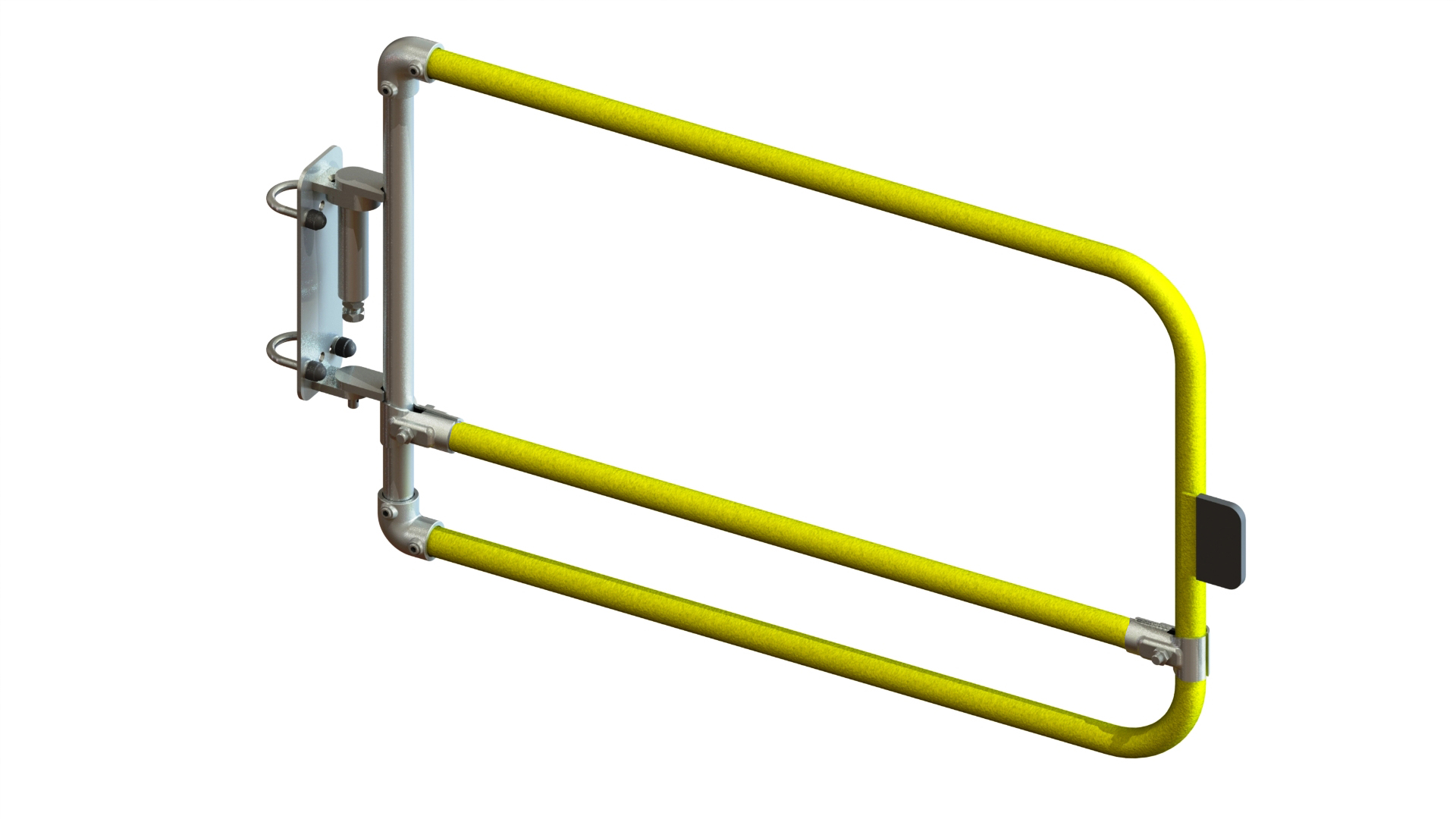 CE marked self closing safety gate range complies with EN 13374 and EN 14122 Roof Edge