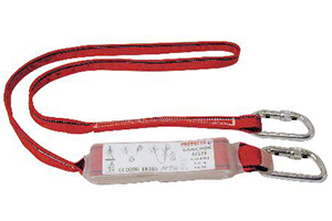 Shock absorbing lanyard