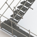 Kee Walk steps with guardrail