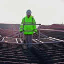 Safe access for valley gutters and northern lights on fragile roofs